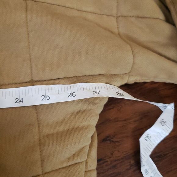 Free People Tan Quilted Dolman Jacket Size Medium - Picture 8 of 10
